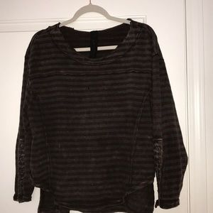 Loose striped sweater